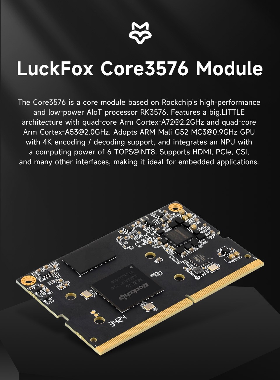 LuckFox Core 3576 8GB