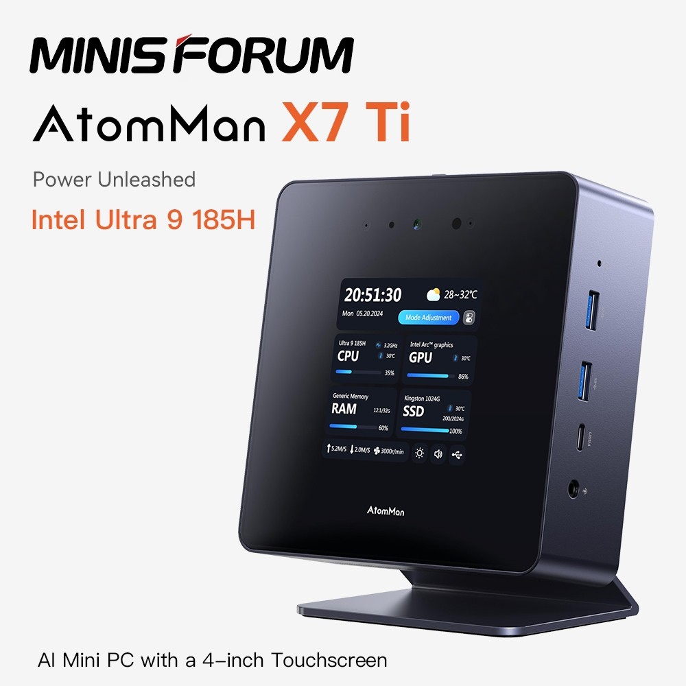 Minisforum UH185/X7 Ti 7800XT
