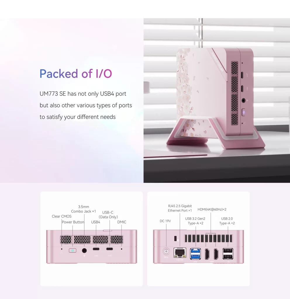 Minisforum UM773 SE (Sakura Pink)