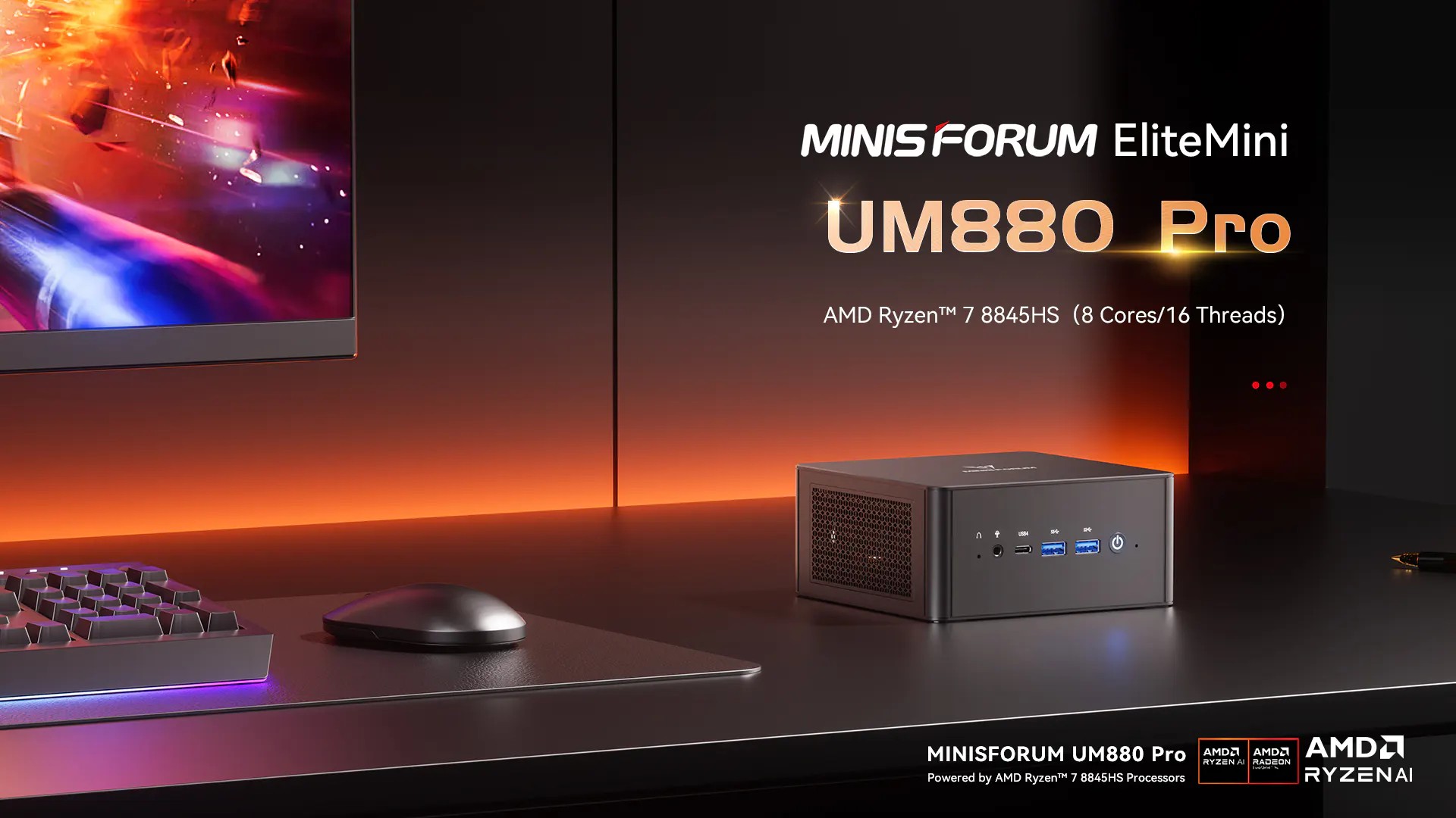 Minisforum UM880 Pro 7800XT