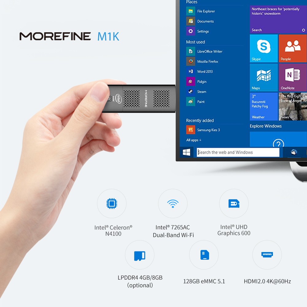 Morefine M1T Mini PC stick